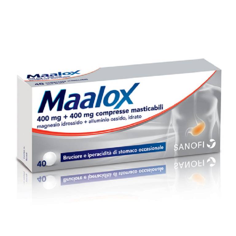 MAALOX*40CPR MAST 400MG+400MG