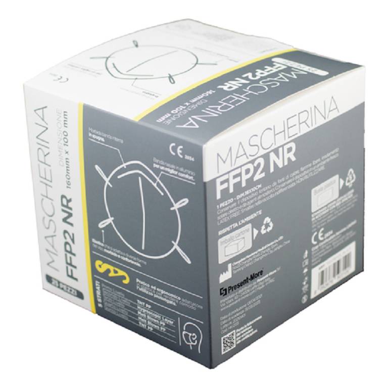 MASCHERINA FFP2 NR NERO 1PZ