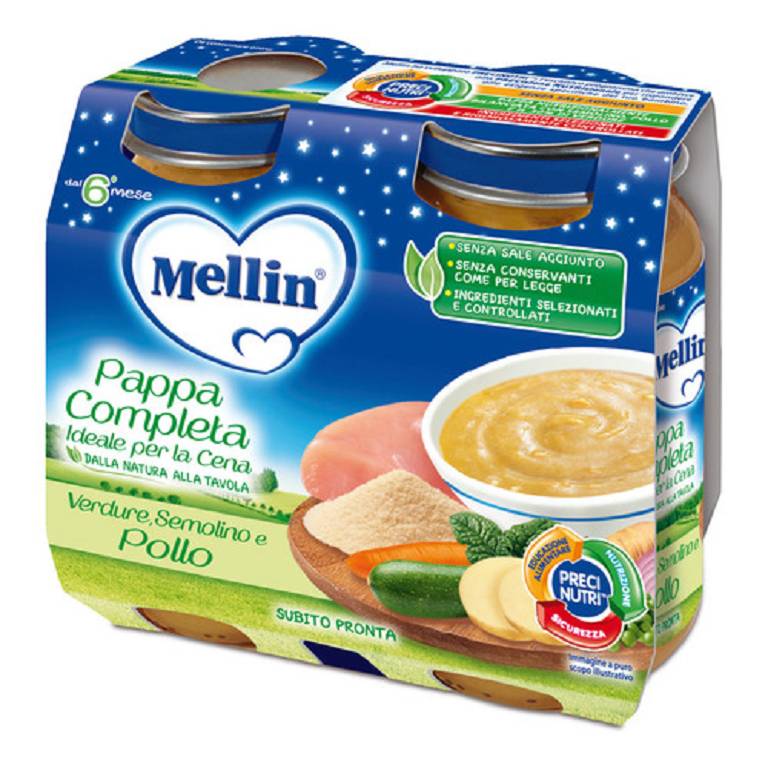 MELLIN CENA POLLO/VERD 2X200G